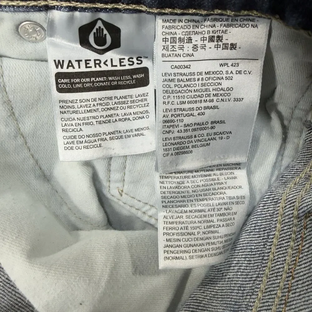 Levi Strauss 541 Athletic Taper Jeans Dark Wash Stretch Denim Mens 40x28 Preppy